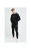 Illusive London Hybrid Overhead Hoodie - Black & Grey sold by Siksilk