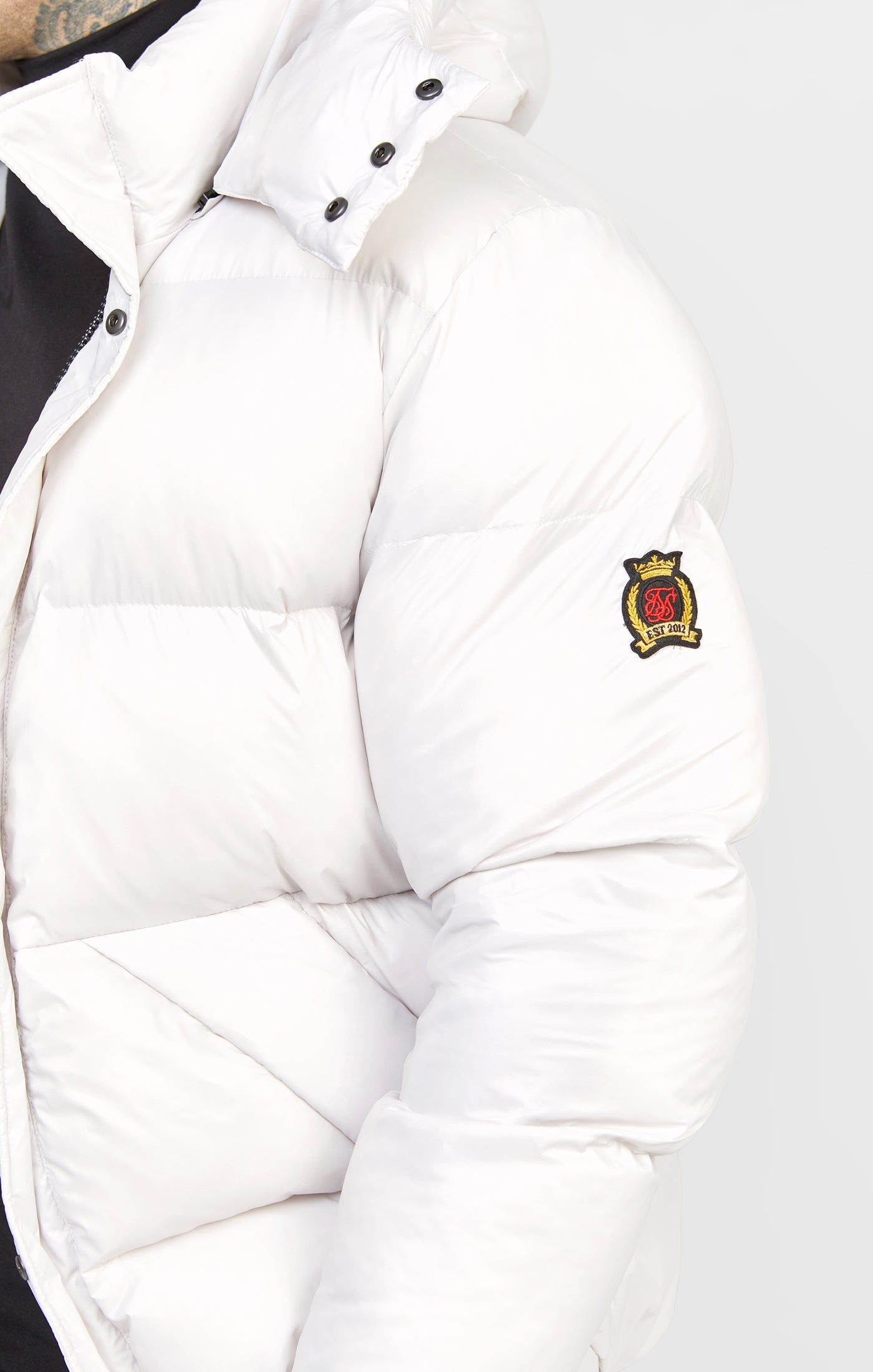 Ice Grey Puffer Jacket sold by Siksilk product image thumbnail 2