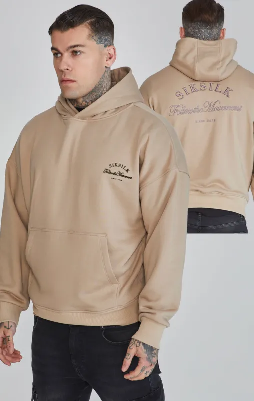 Beige Graphic Hoodie sold by Siksilk