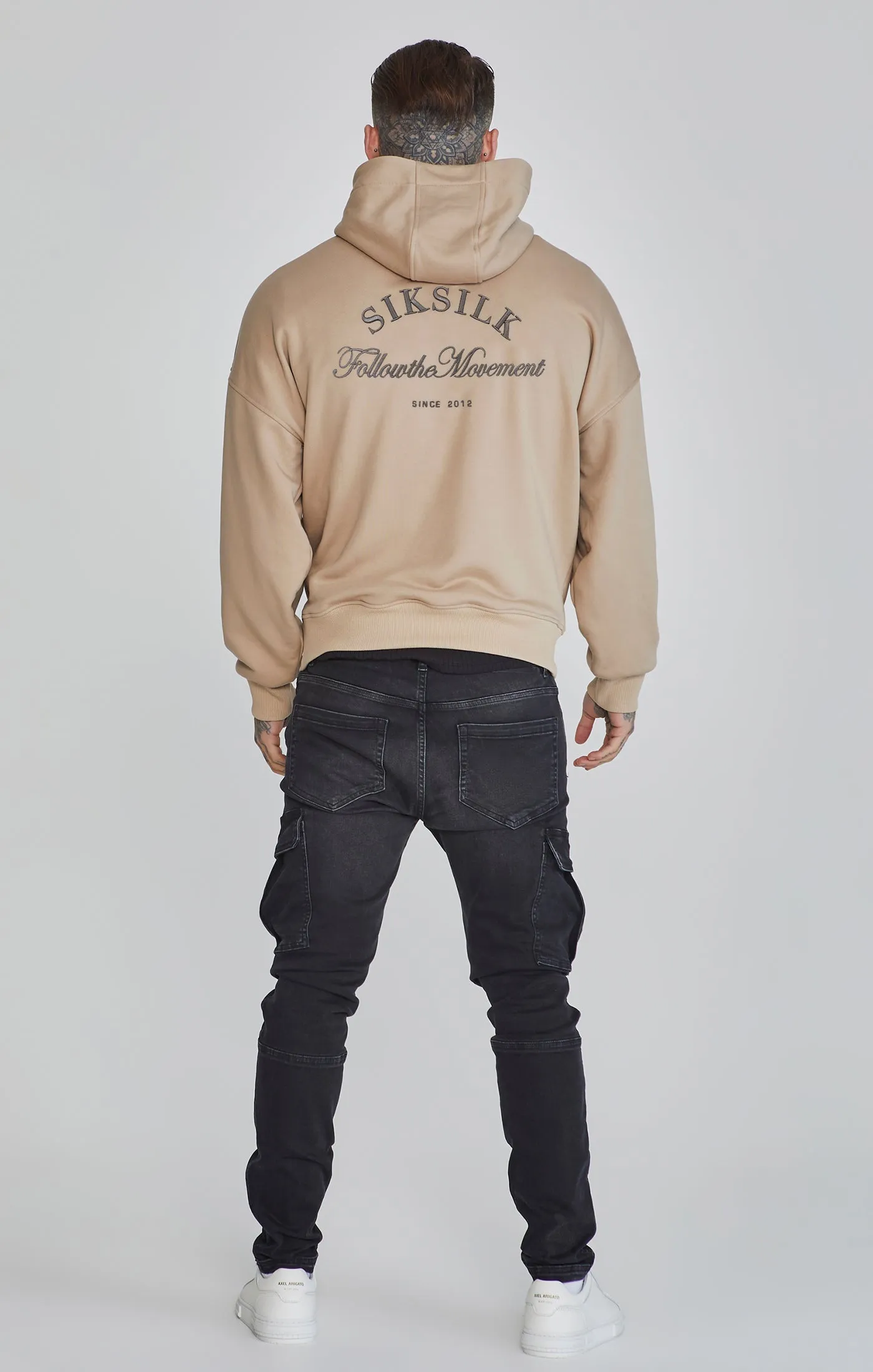 Beige Graphic Hoodie sold by Siksilk product image thumbnail 5