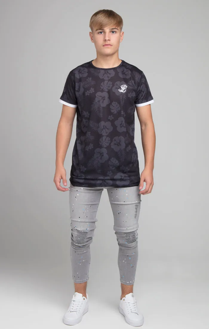 Boys Illusive Grey Skinny Denim Jean sold by Siksilk product image thumbnail 4
