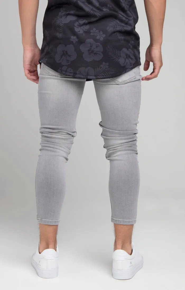 Boys Illusive Grey Skinny Denim Jean sold by Siksilk product image thumbnail 2