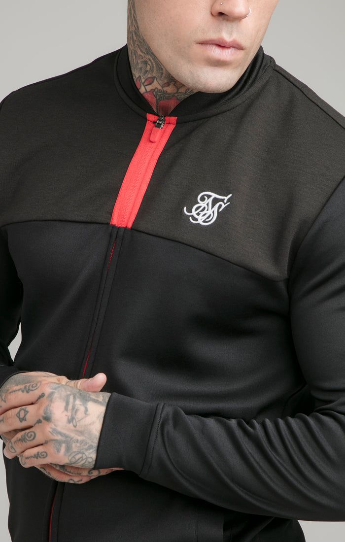 Black Track Bomber Jacket sold by Siksilk product image thumbnail 2