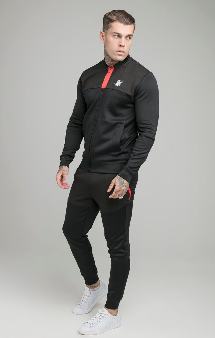 Black Track Bomber Jacket sold by Siksilk product image thumbnail 6