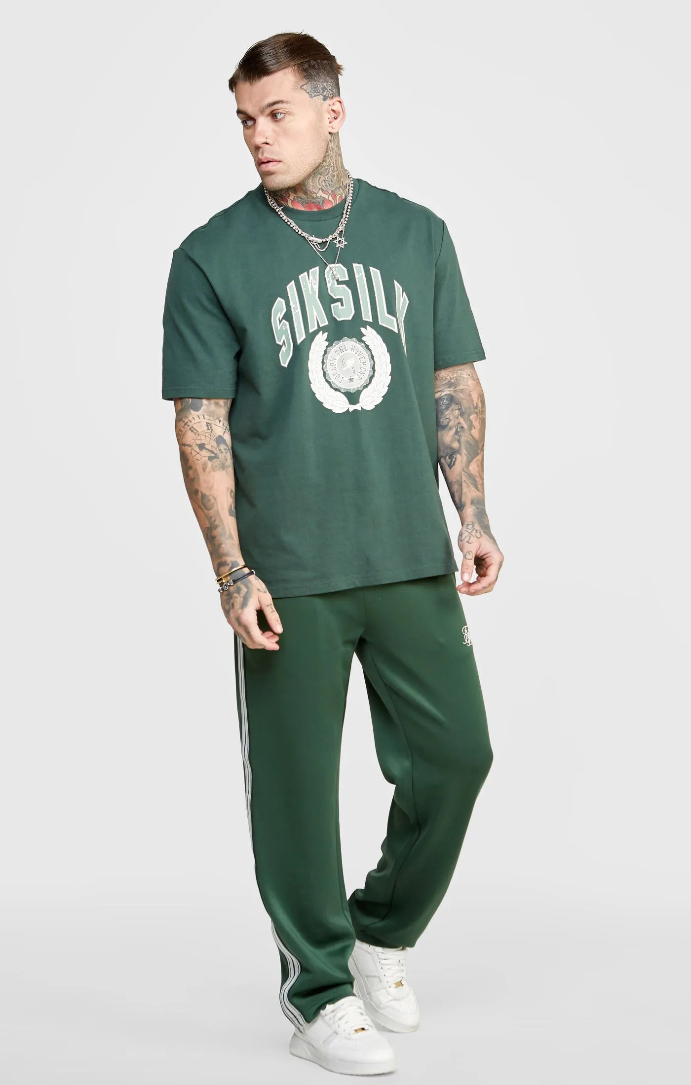 Green Oversized Graphic T-Shirt sold by Siksilk product image thumbnail 4