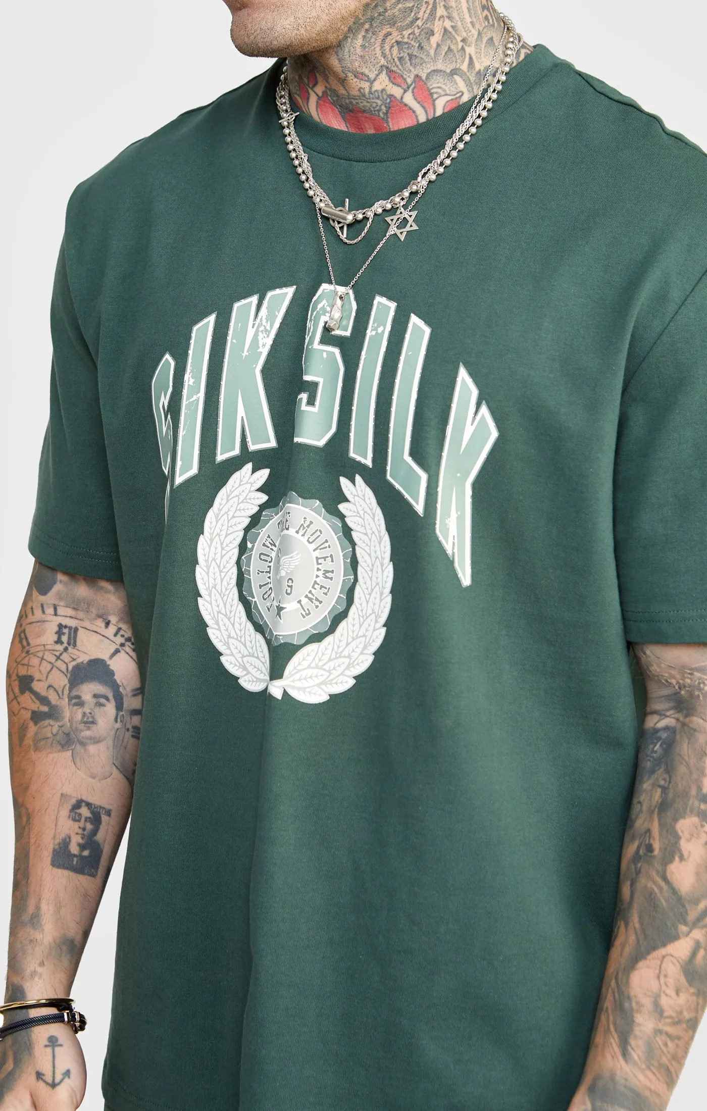 Green Oversized Graphic T-Shirt sold by Siksilk product image thumbnail 2