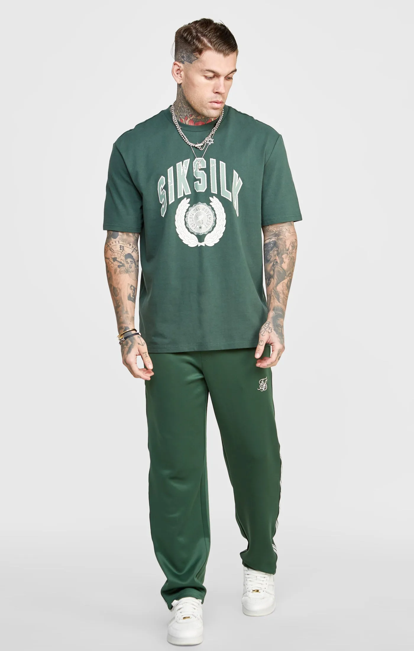 Green Oversized Graphic T-Shirt sold by Siksilk product image thumbnail 3