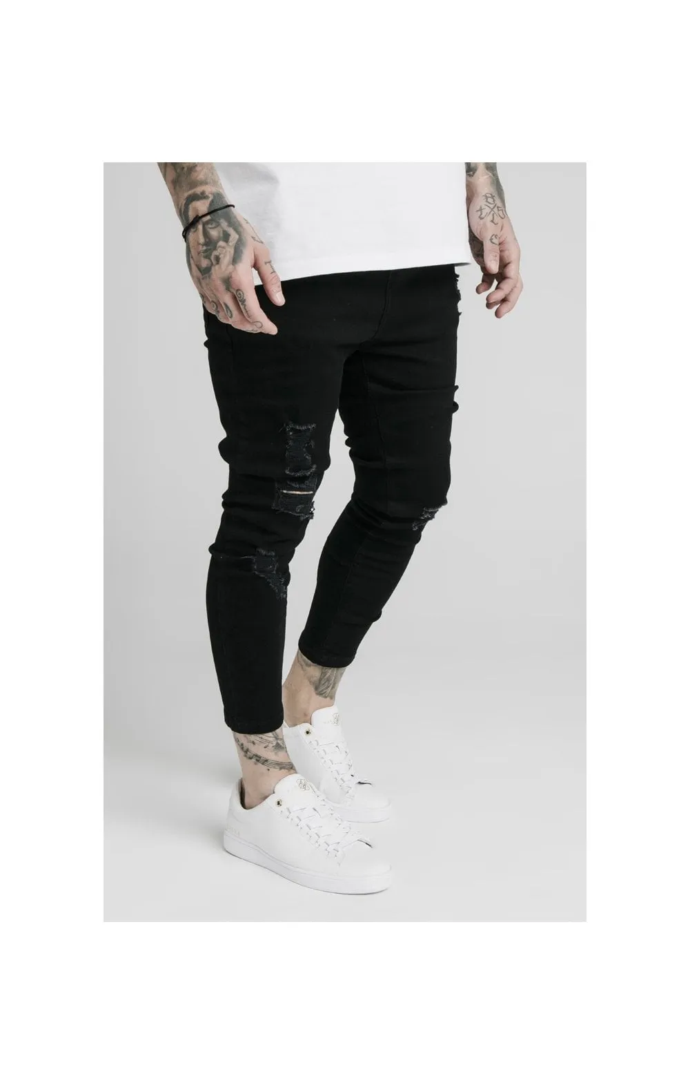 SikSilk Ultra Drop Crotch Jeans - Black sold by Siksilk product image thumbnail 3