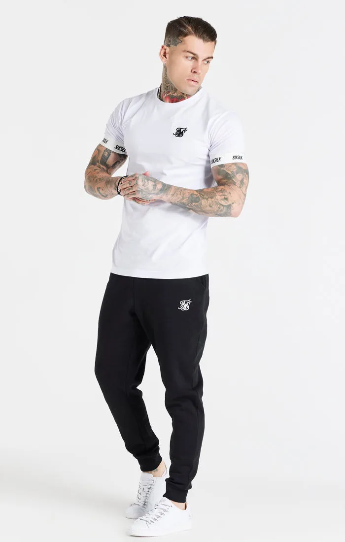 White Essential Elastic Cuff T-Shirt sold by Siksilk product image thumbnail 3