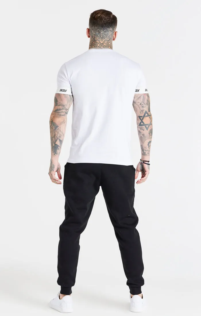 White Essential Elastic Cuff T-Shirt sold by Siksilk product image thumbnail 5