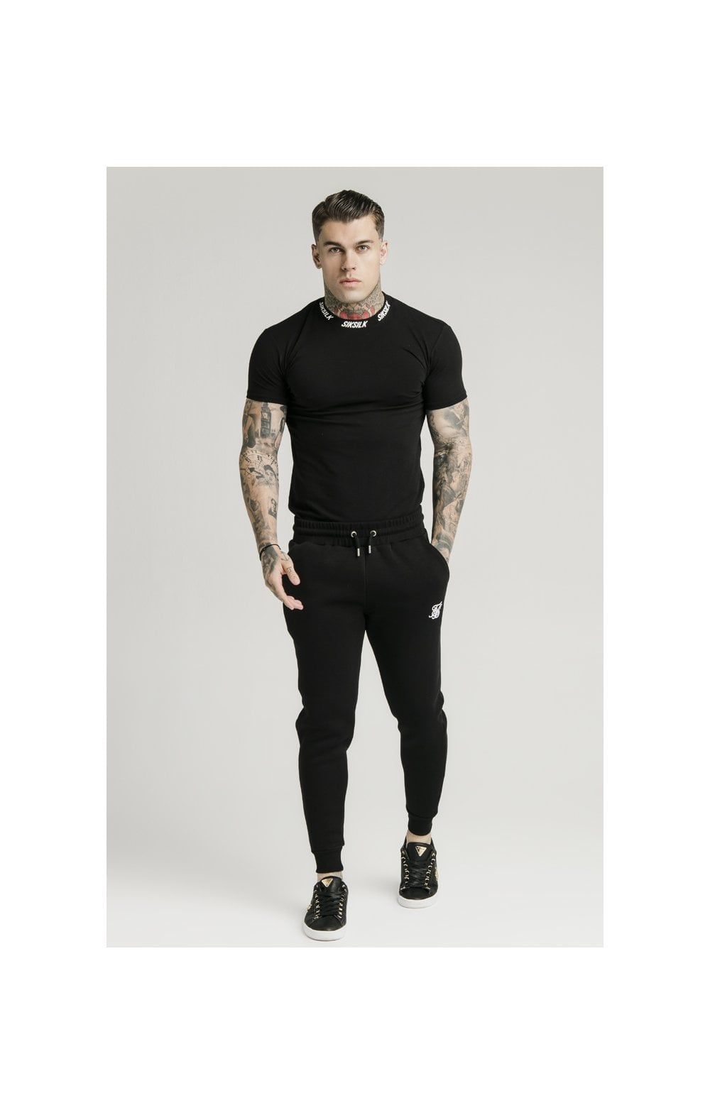 Black Muscle Fit Jogger sold by Siksilk product image thumbnail 2