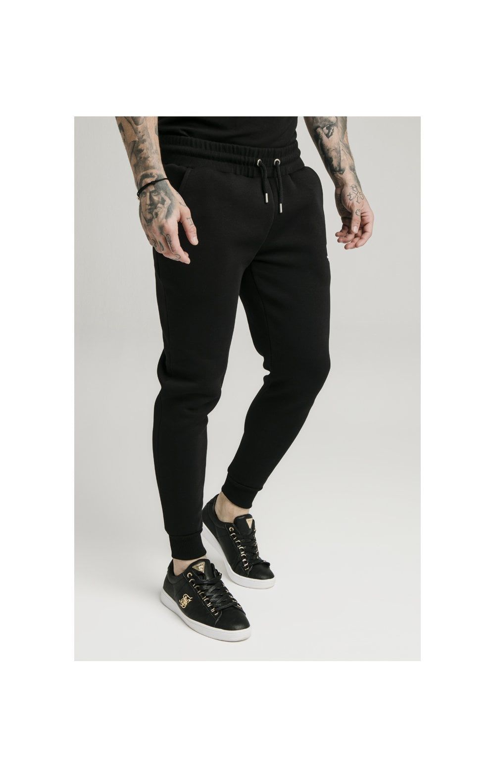 Black Muscle Fit Jogger sold by Siksilk product image thumbnail 3