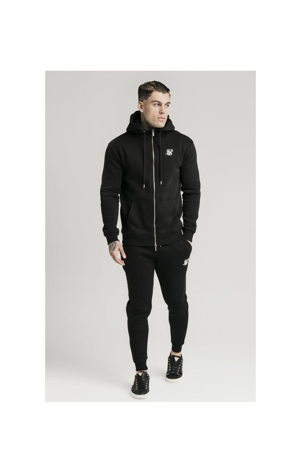 Black Muscle Fit Jogger sold by Siksilk product image thumbnail 7