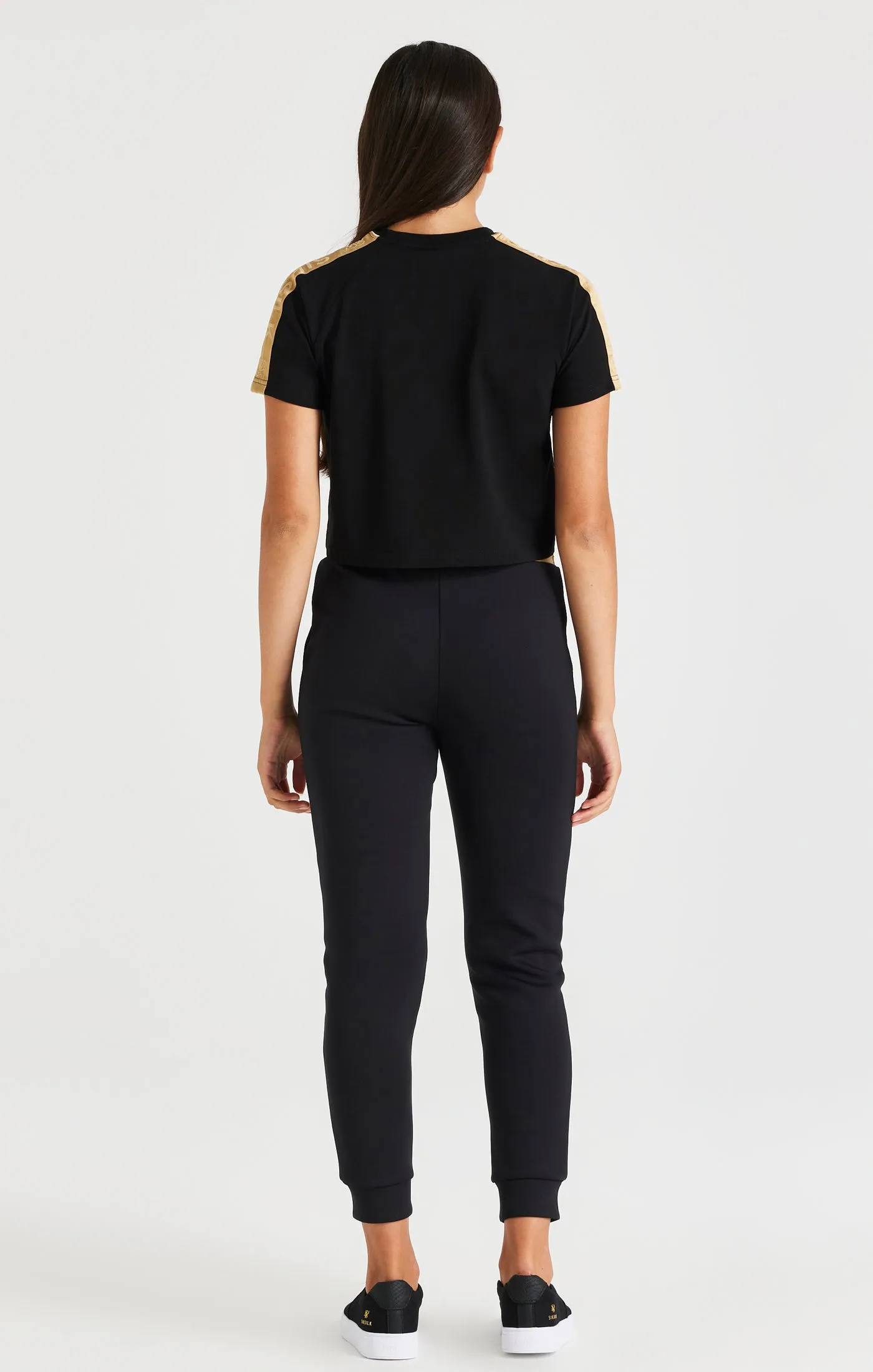 SikSilk Metallic Taped Raglan Tee - Black sold by Siksilk product image thumbnail 5