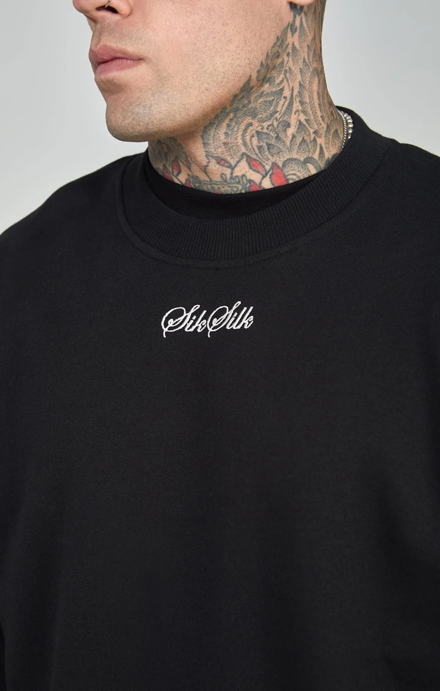 Script Logo Oversized Sweatshirt sold by Siksilk product image thumbnail 2