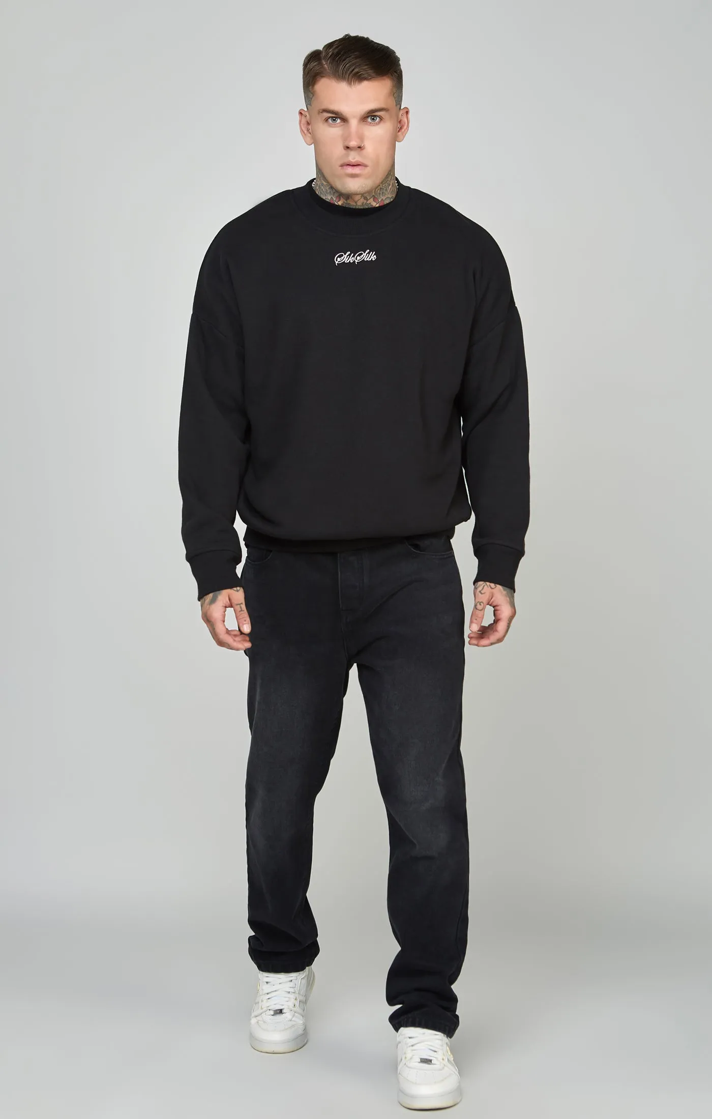 Script Logo Oversized Sweatshirt sold by Siksilk product image thumbnail 3