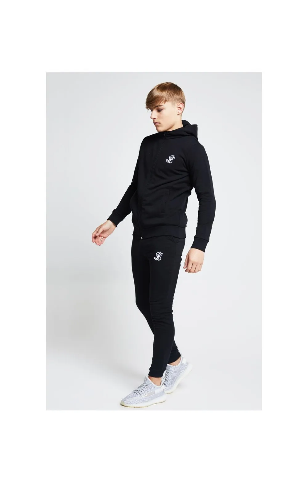 Boys Illusive Black Zip Thru Hoodie sold by Siksilk product image thumbnail 4