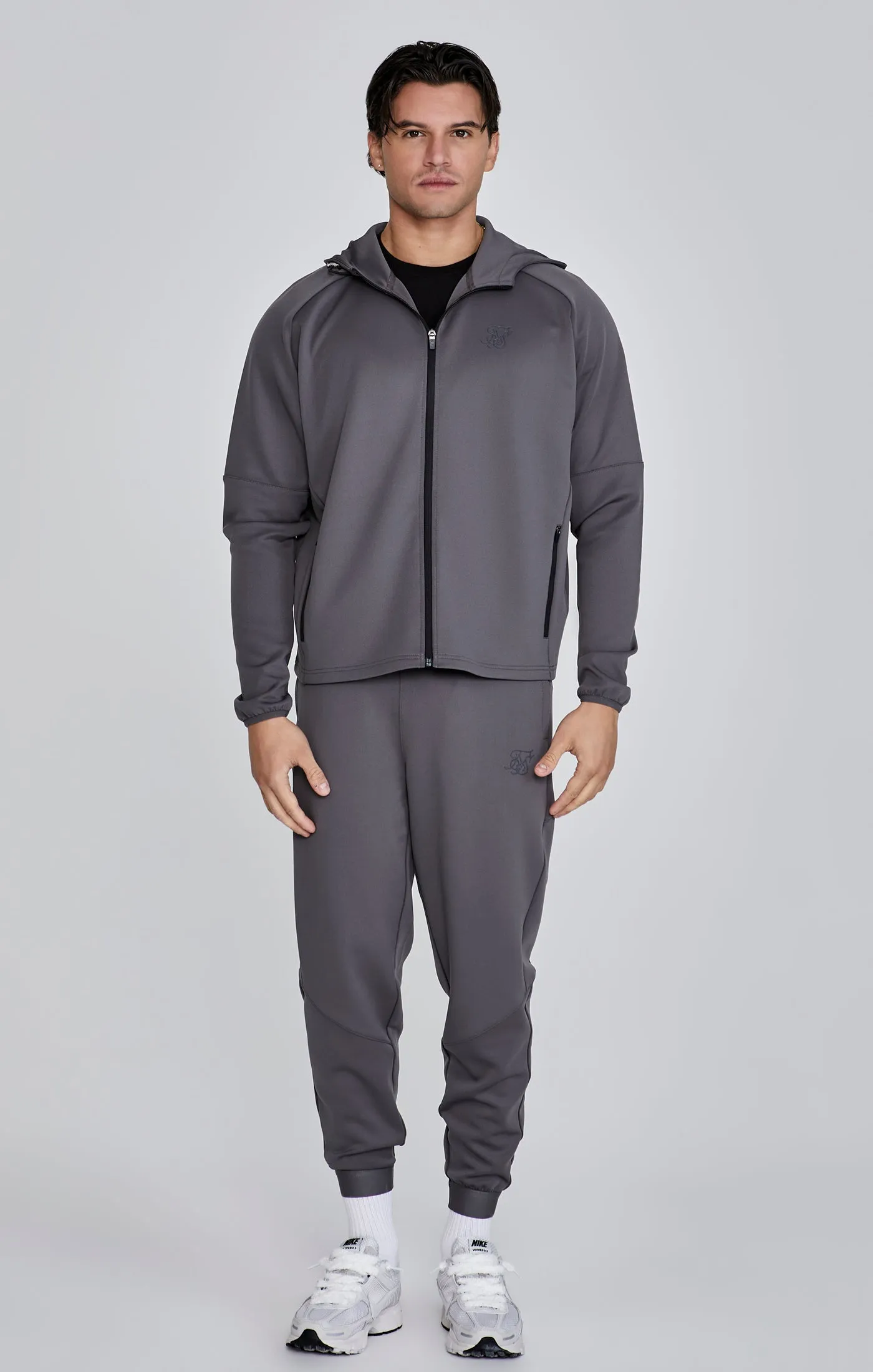 Grey Full Zip Hoodie sold by Siksilk product image thumbnail 2