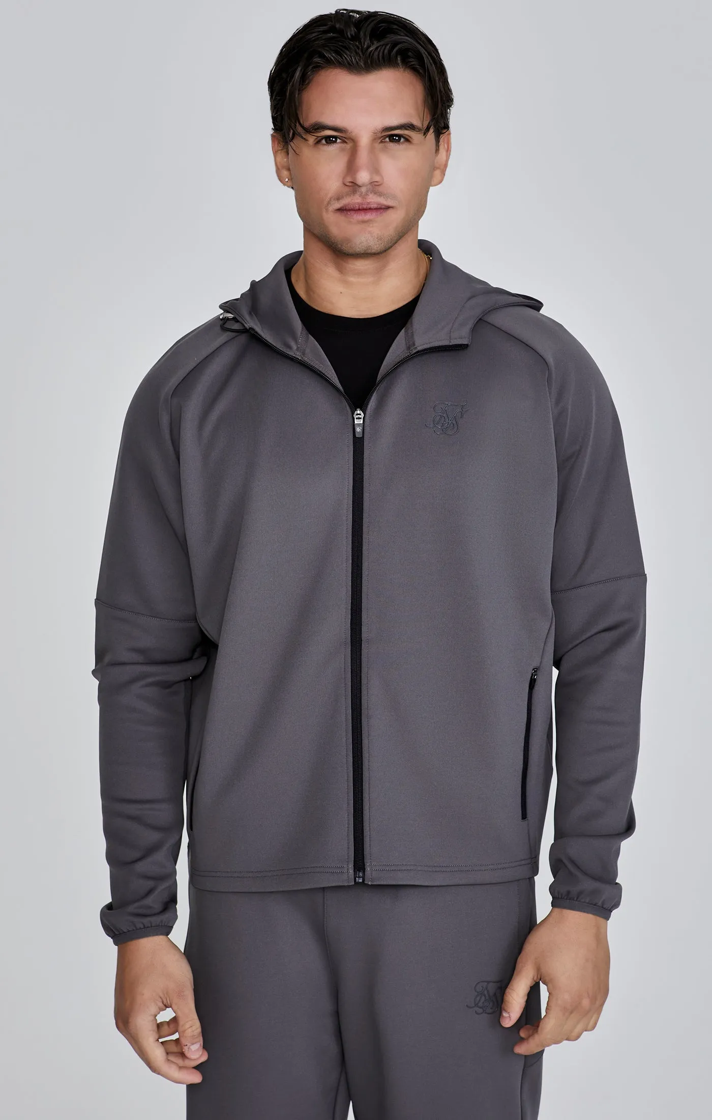 Grey Full Zip Hoodie sold by Siksilk