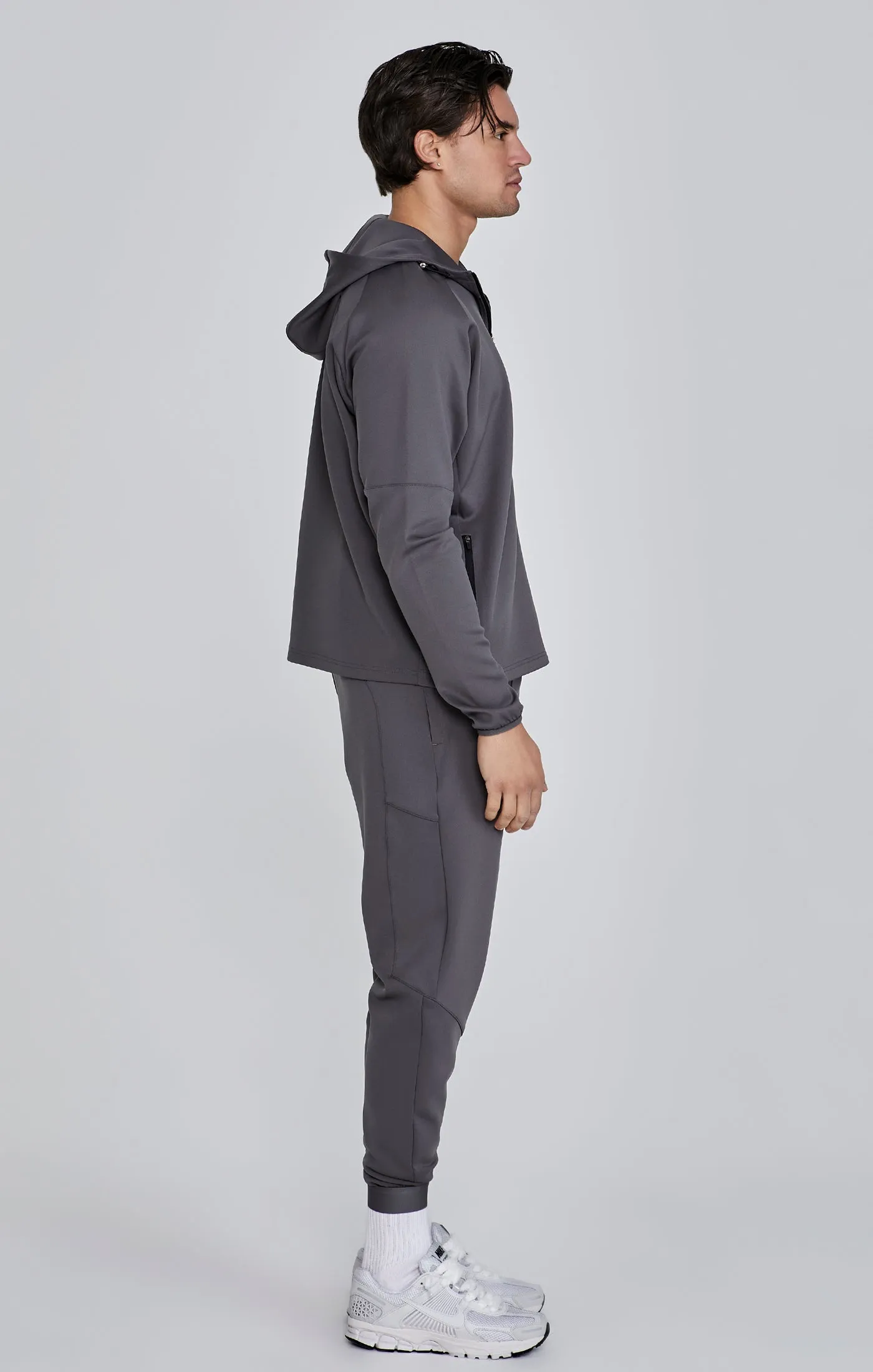 Grey Full Zip Hoodie sold by Siksilk product image thumbnail 4