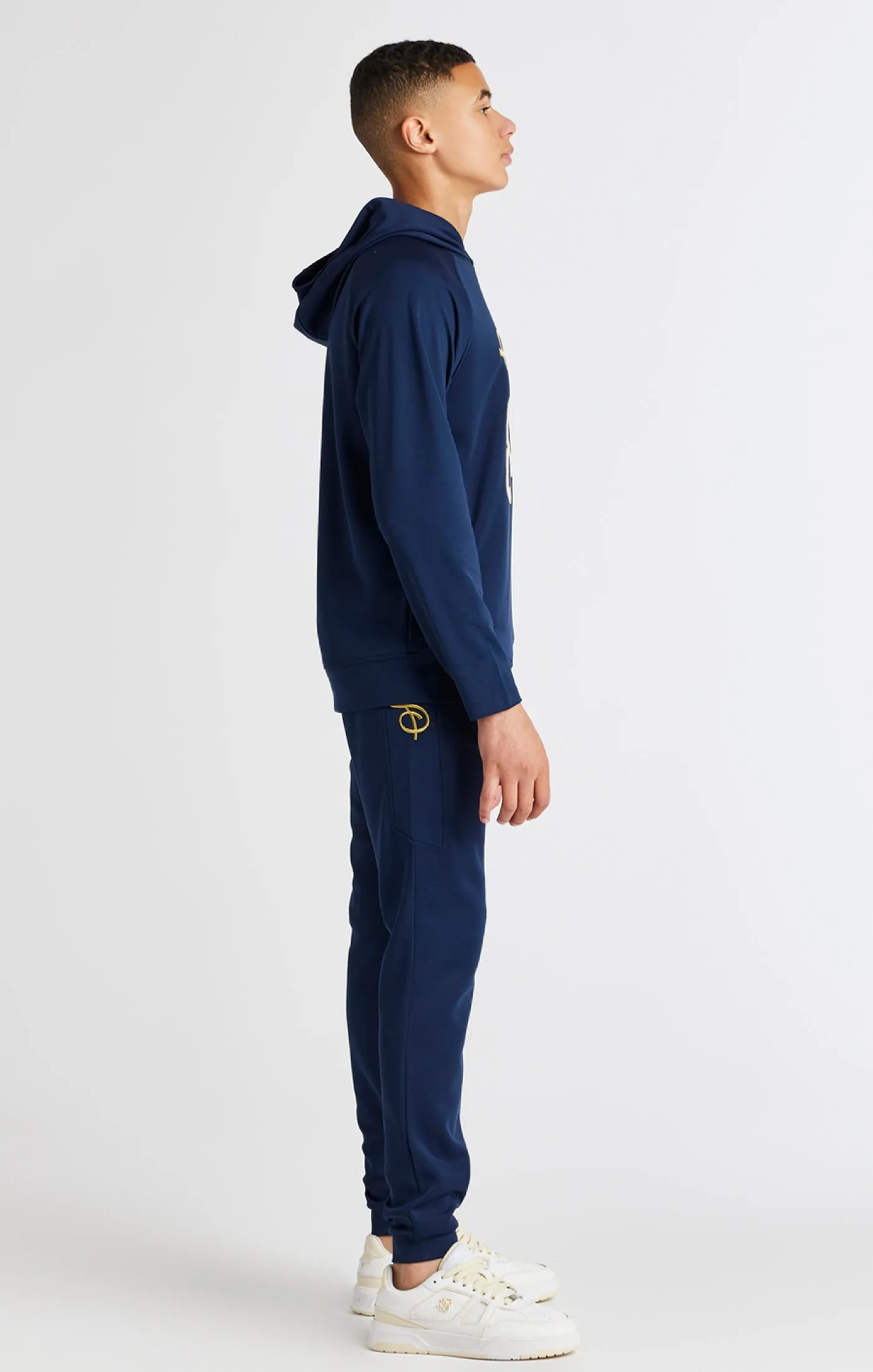 Boys Navy Retro Track Pant sold by Siksilk product image thumbnail 3