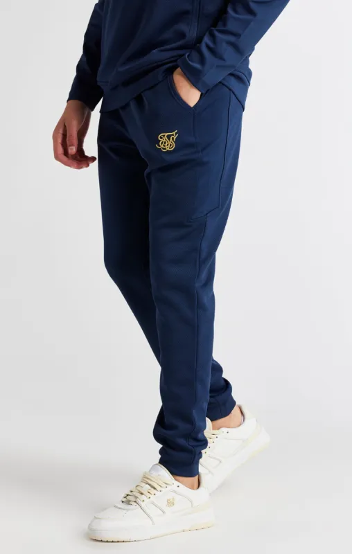 Boys Navy Retro Track Pant sold by Siksilk