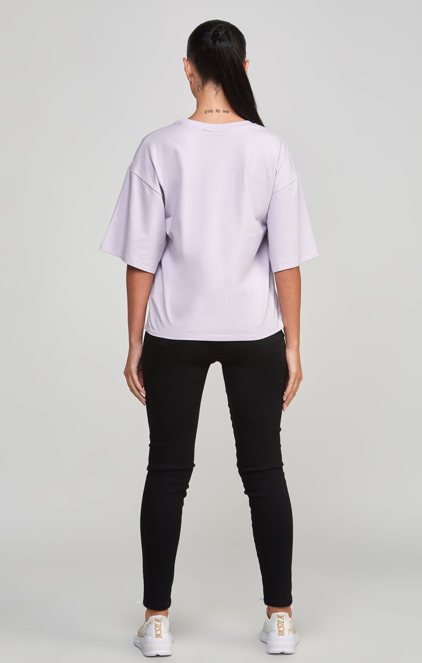 Purple Varsity Logo Crop T-Shirt sold by Siksilk product image thumbnail 5