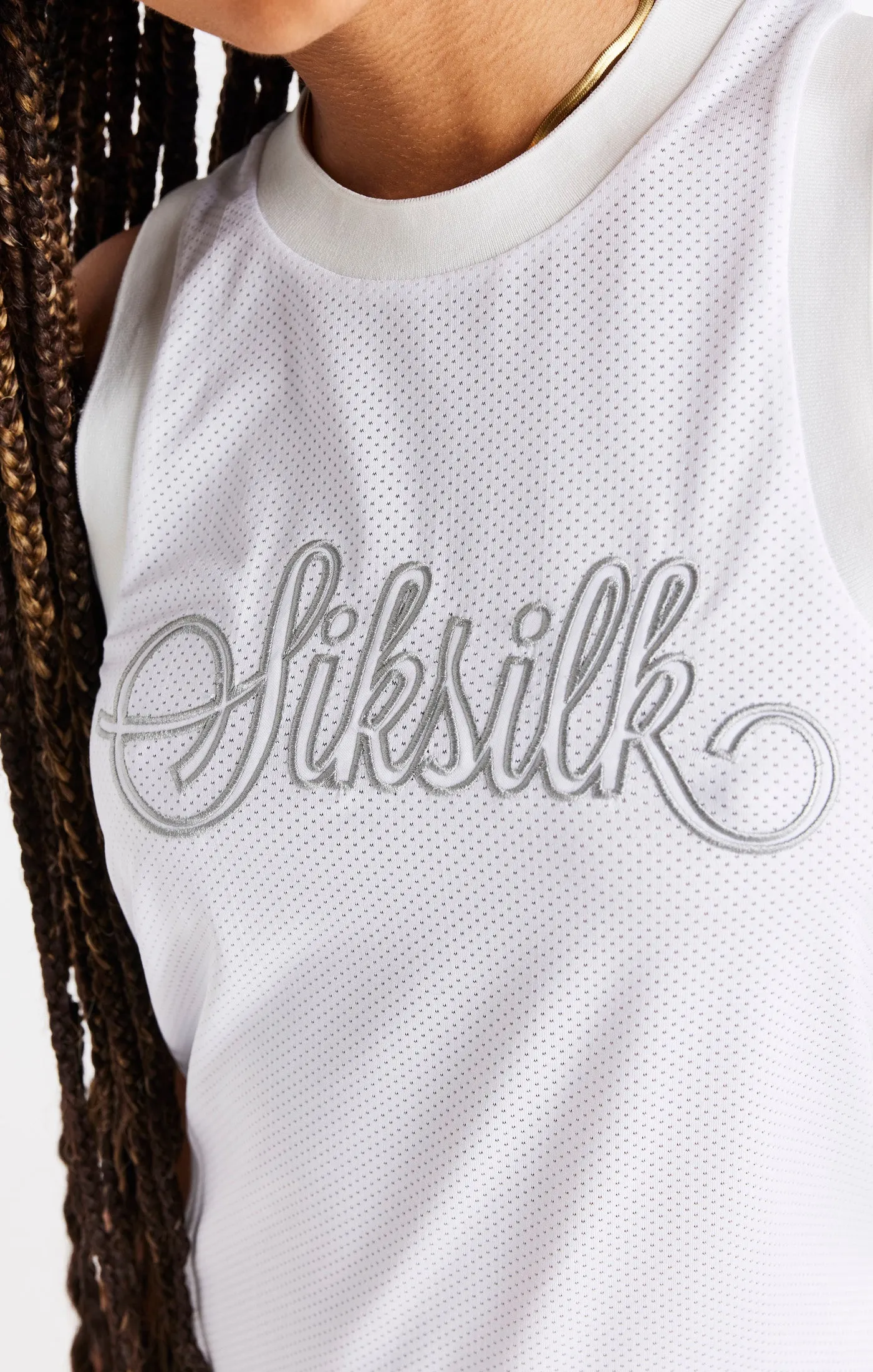 SikSilk Basketball Dress - White sold by Siksilk product image thumbnail 2