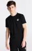 Boys Black Essentials Short Sleeve T-Shirt sold by Siksilk