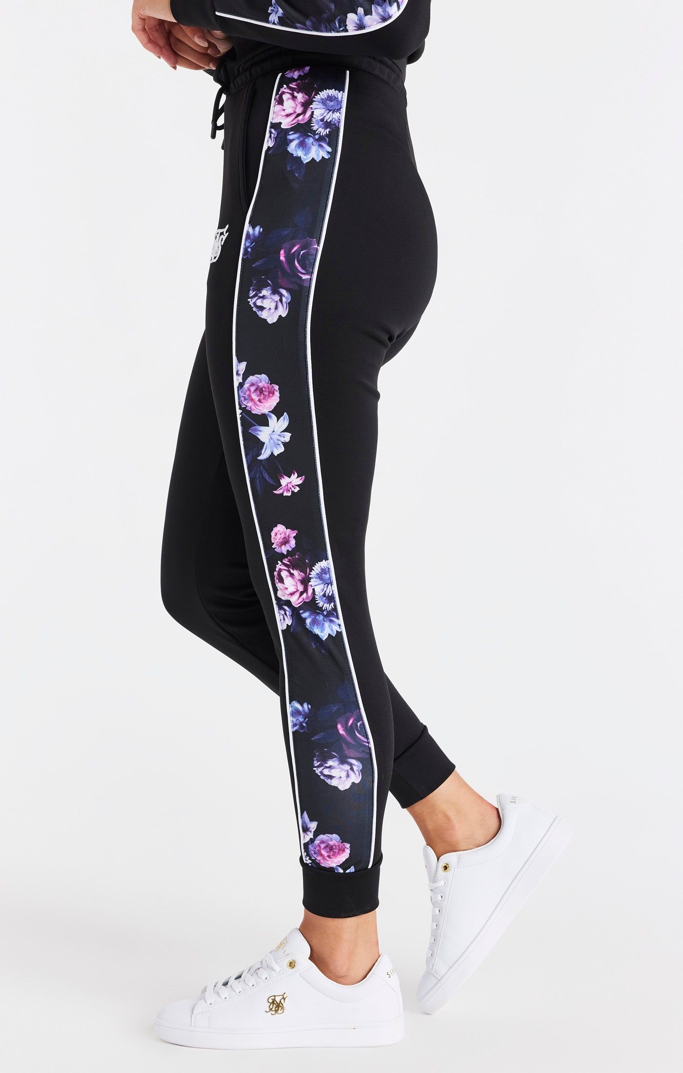 SikSilk Floral Luxe Track Pants - Black sold by Siksilk product image thumbnail 2