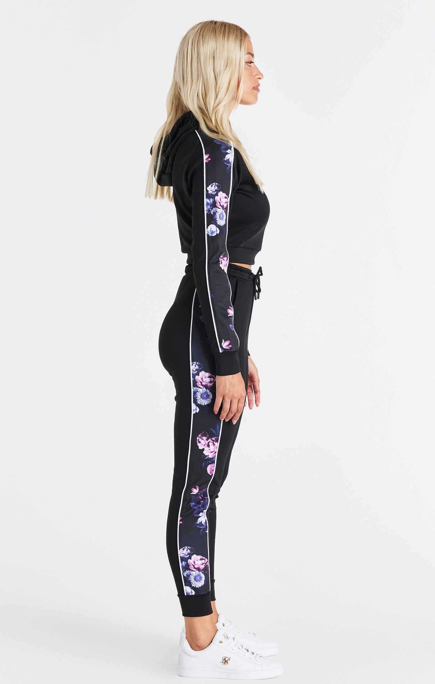 SikSilk Floral Luxe Track Pants - Black sold by Siksilk product image thumbnail 6