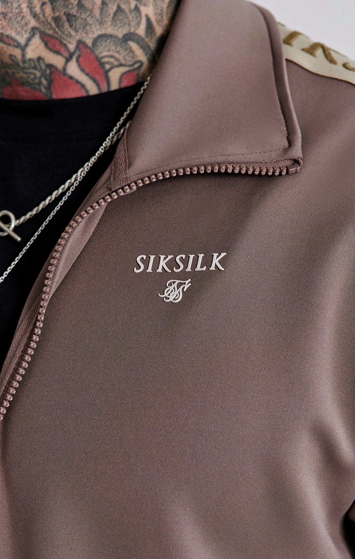 Brown Track Top sold by Siksilk product image thumbnail 3