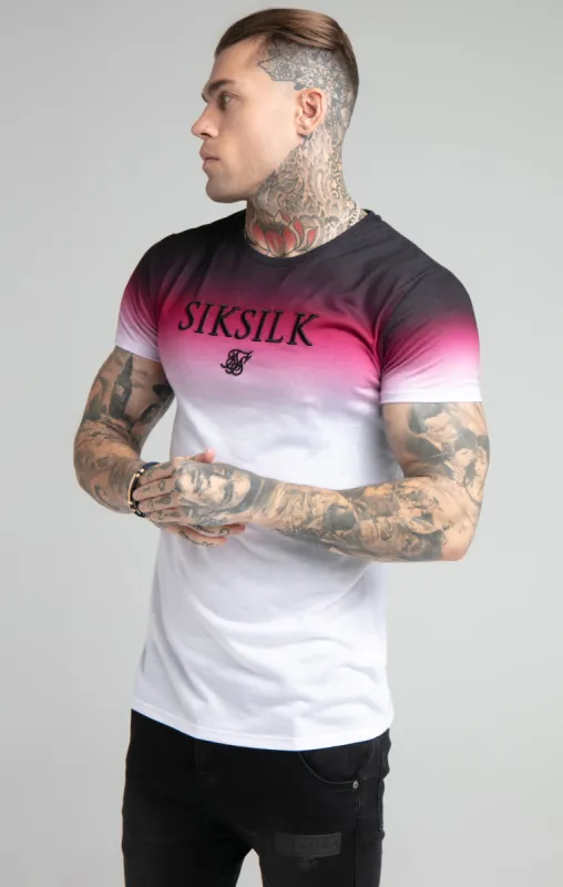Red Embroidered Muscle Fit T-Shirt sold by Siksilk