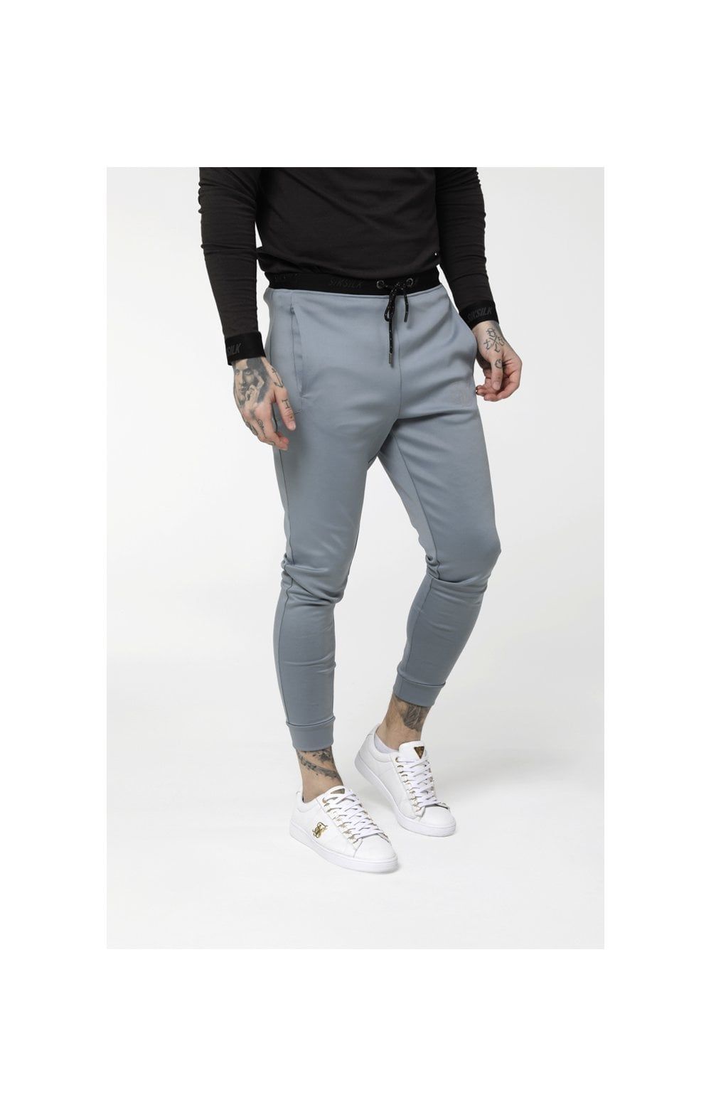 SikSilk Agility Track Pants - Ice Grey sold by Siksilk