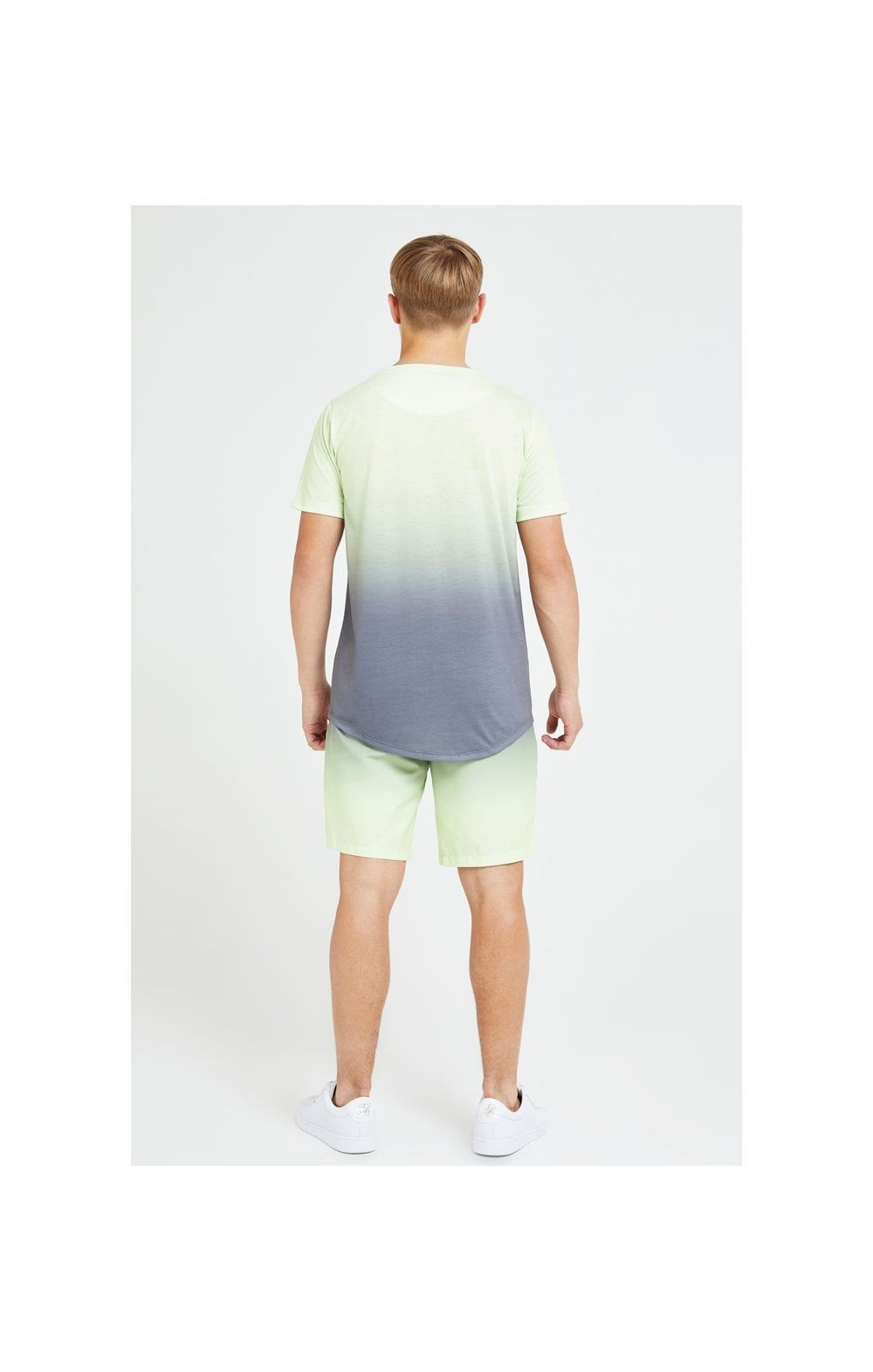 Illusive London Blaze Fade Tee - Dark Grey & Lime sold by Siksilk product image thumbnail 5