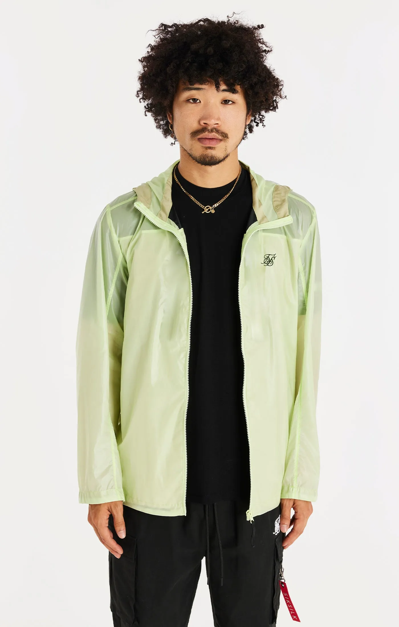 SikSilk Packaway Nylon Zip Through Jacket - Yellow sold by Siksilk