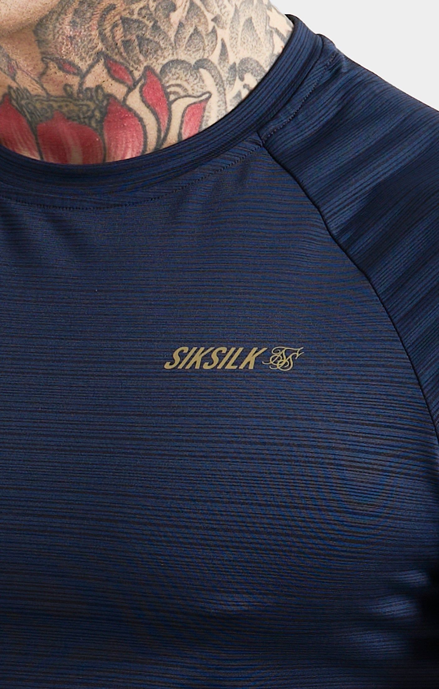 Navy Sports Poly T-Shirt sold by Siksilk product image thumbnail 2