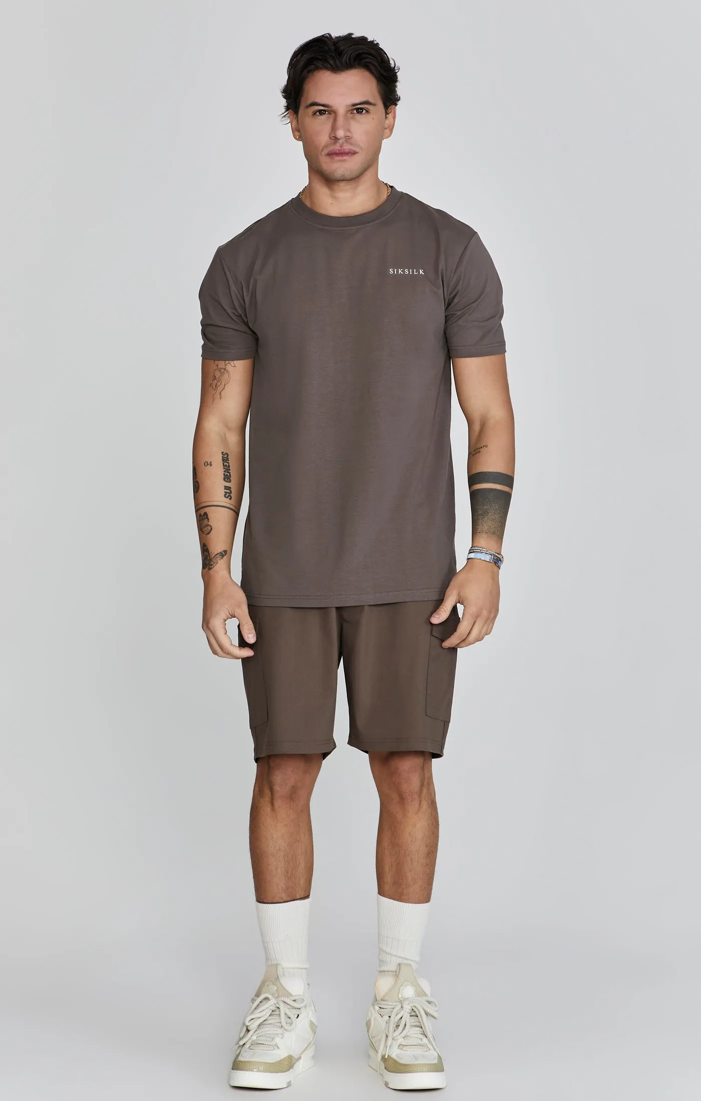 Brown Cargo Shorts sold by Siksilk product image thumbnail 2