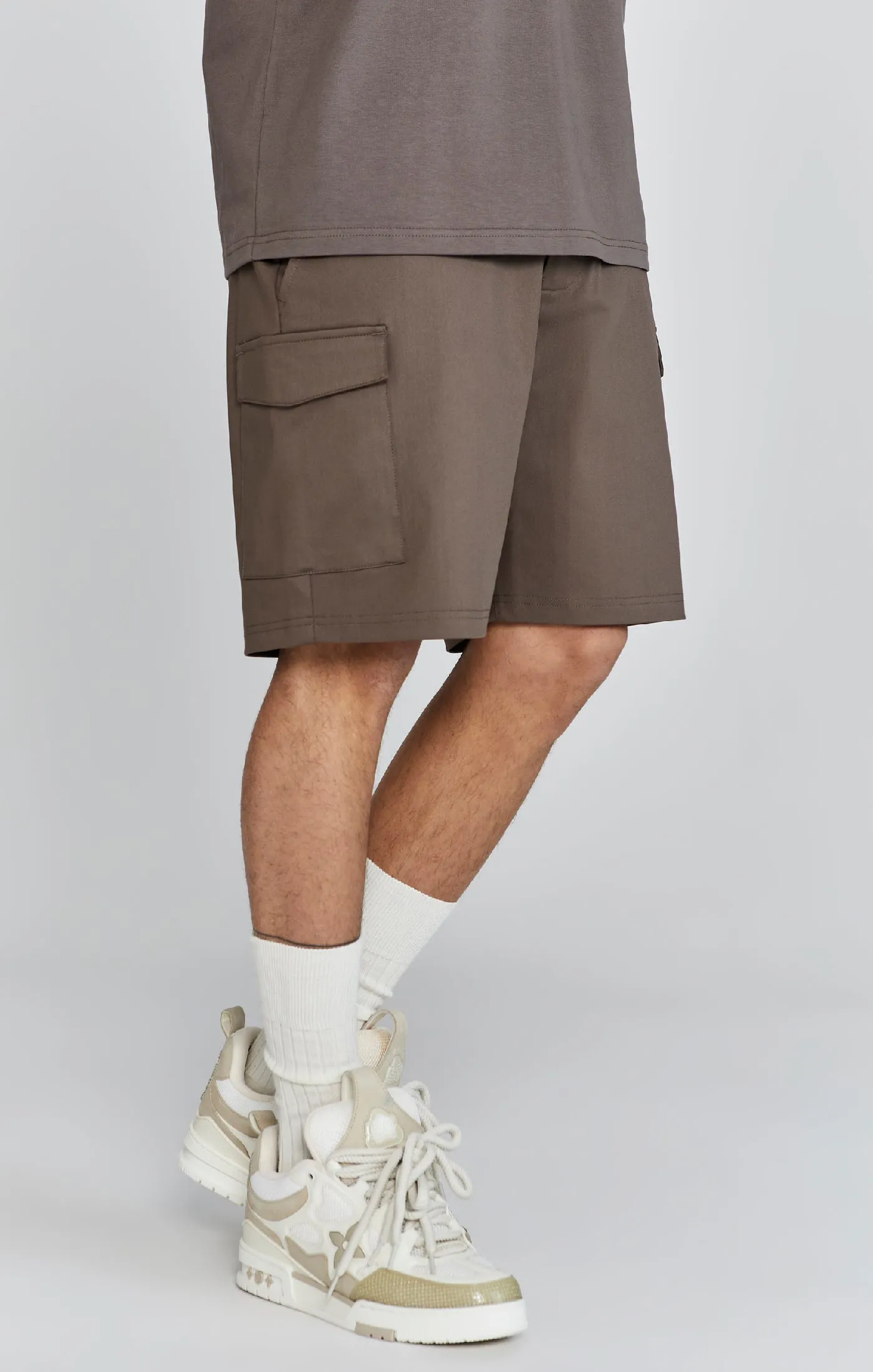 Brown Cargo Shorts sold by Siksilk product image thumbnail 4