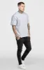 Grey Oversized Back Logo T-Shirt sold by Siksilk