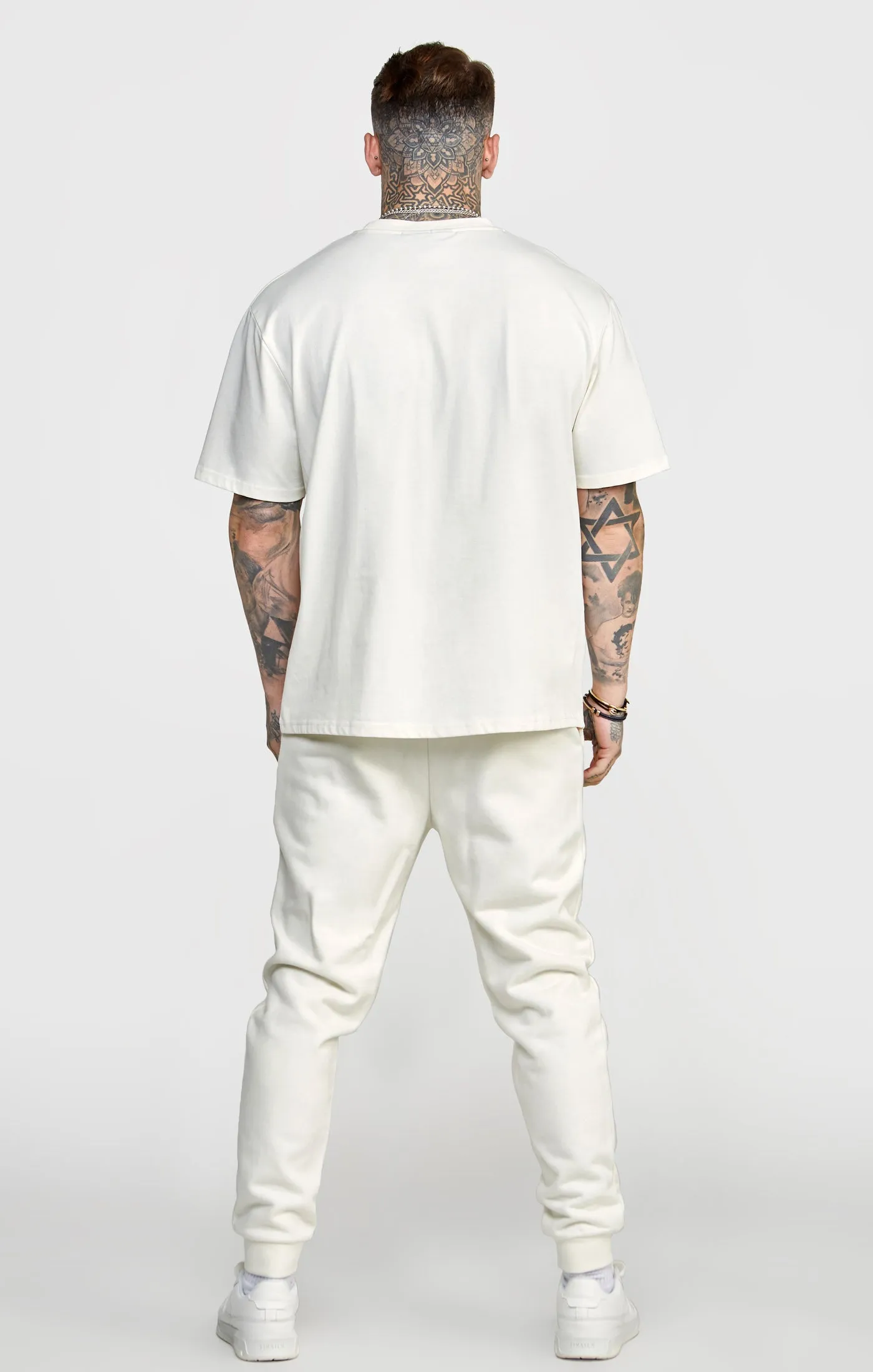 Ecru Oversized Graphic T-Shirt sold by Siksilk product image thumbnail 5