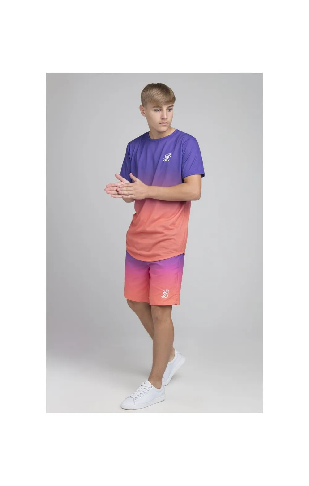 Boys Illusive Purple Fade T-Shirt sold by Siksilk product image thumbnail 5