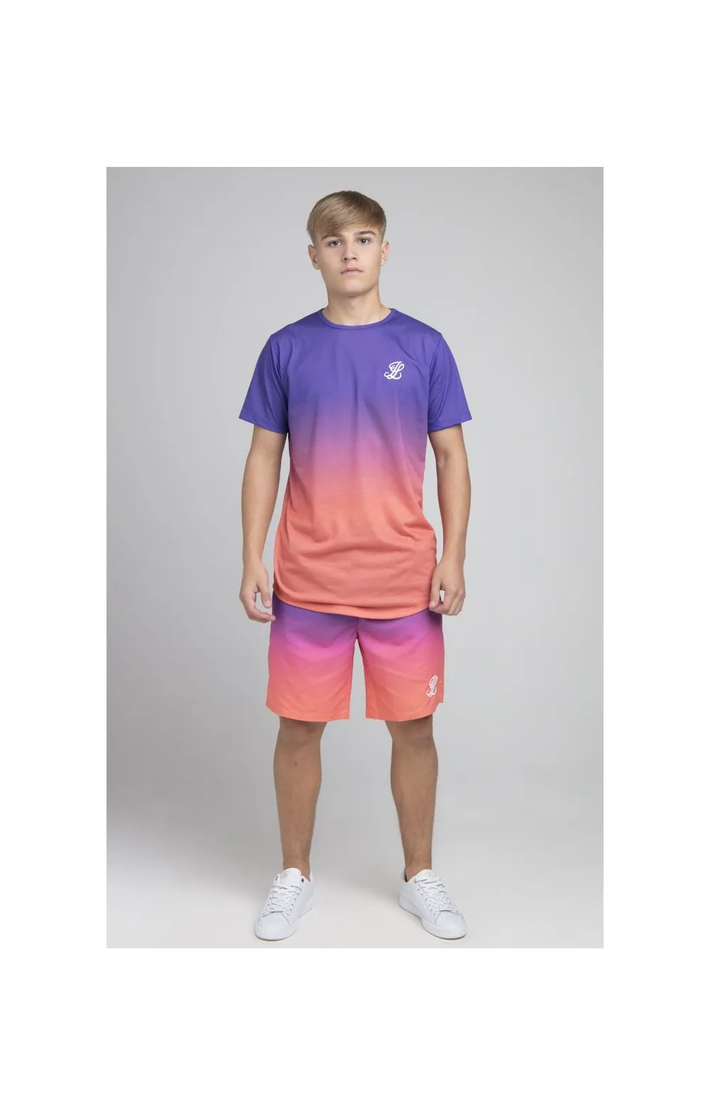 Boys Illusive Purple Fade T-Shirt sold by Siksilk product image thumbnail 3
