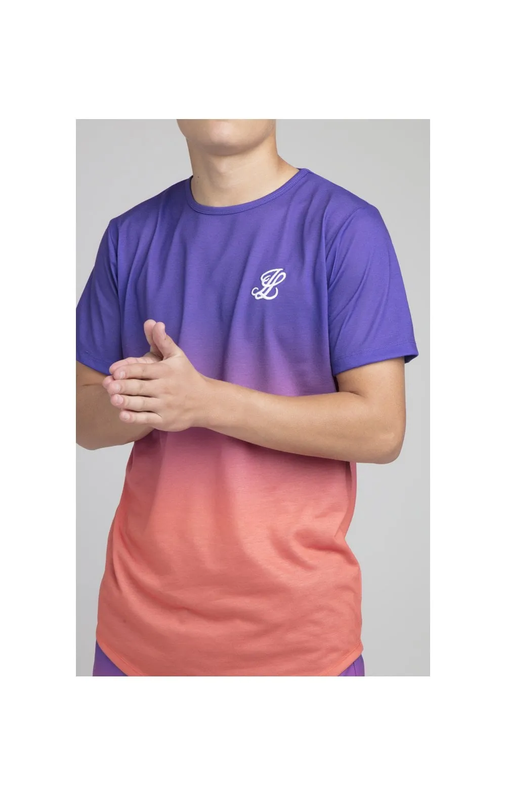 Boys Illusive Purple Fade T-Shirt sold by Siksilk product image thumbnail 2