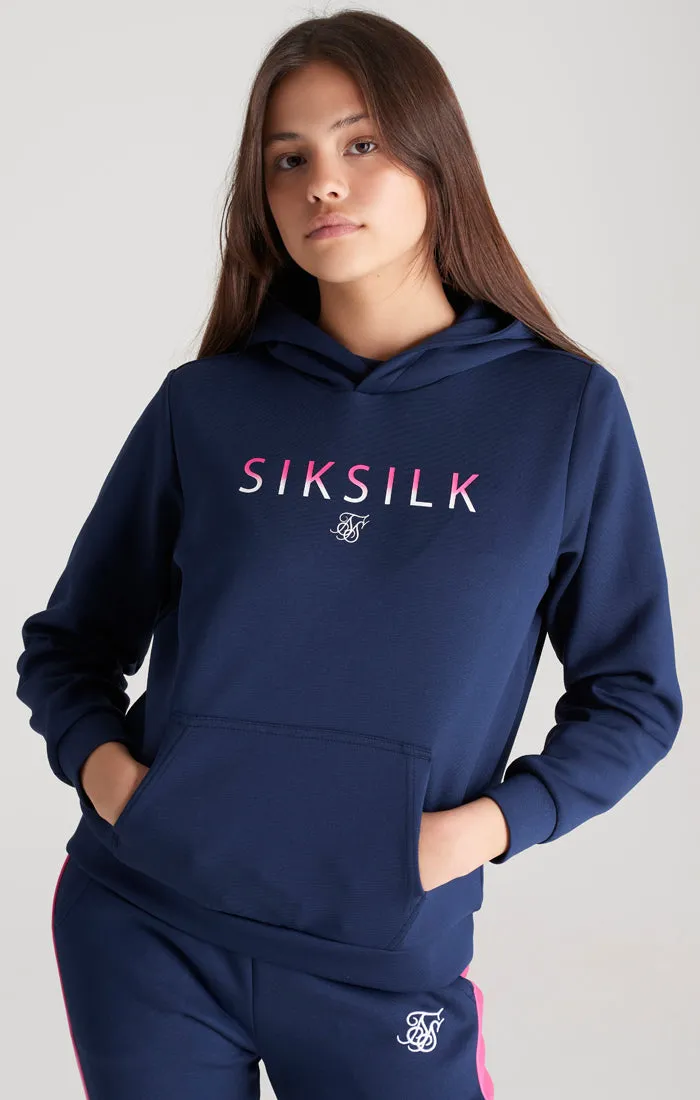 Girls Navy Fade Logo Track Top sold by Siksilk product image thumbnail 2