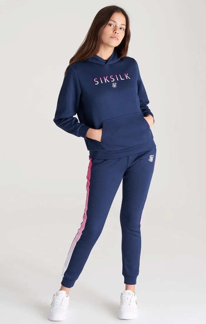 Girls Navy Fade Logo Track Top sold by Siksilk product image thumbnail 4