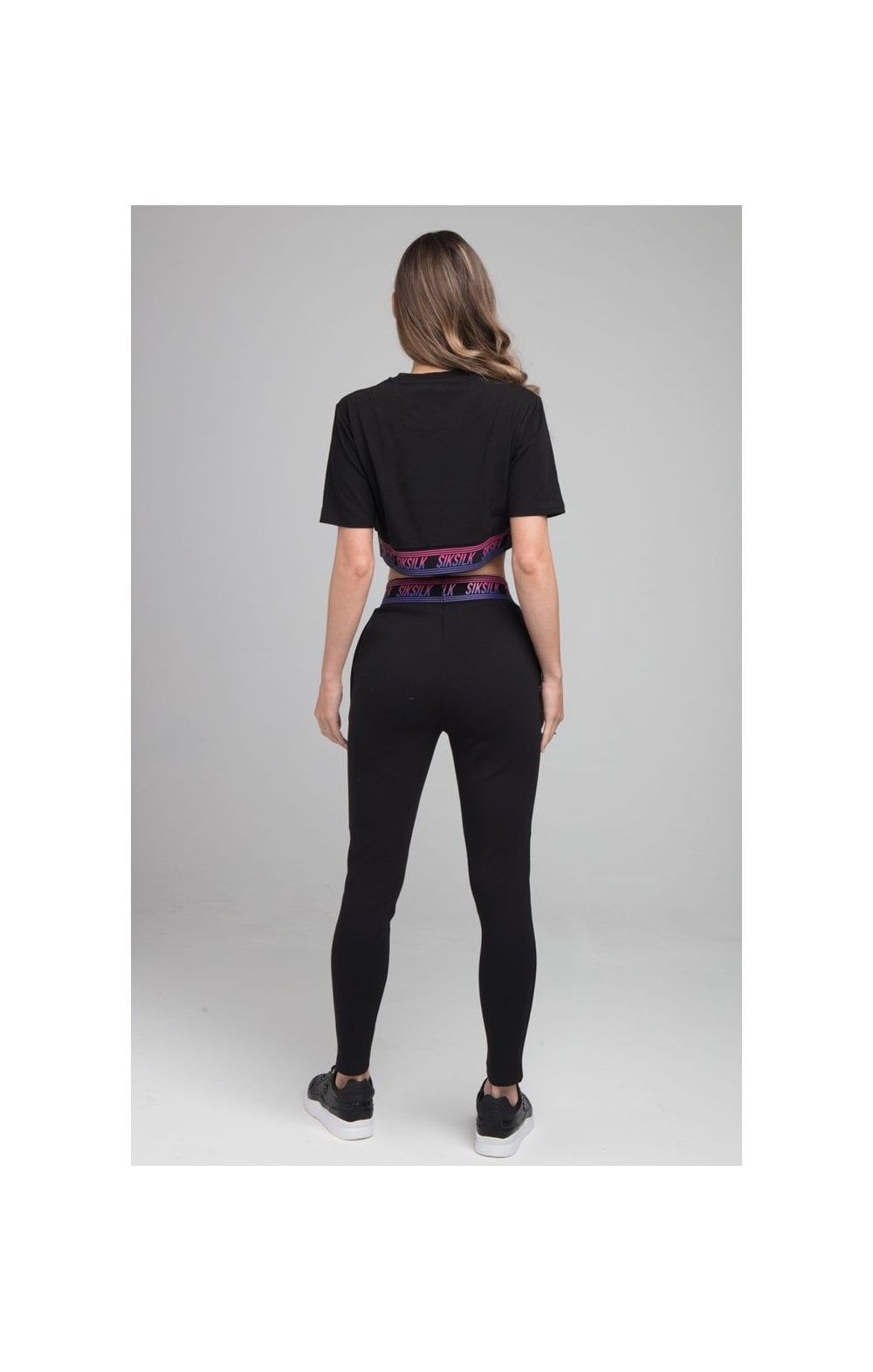 SikSilk Twilight Fade Crop Tee - Black sold by Siksilk product image thumbnail 4