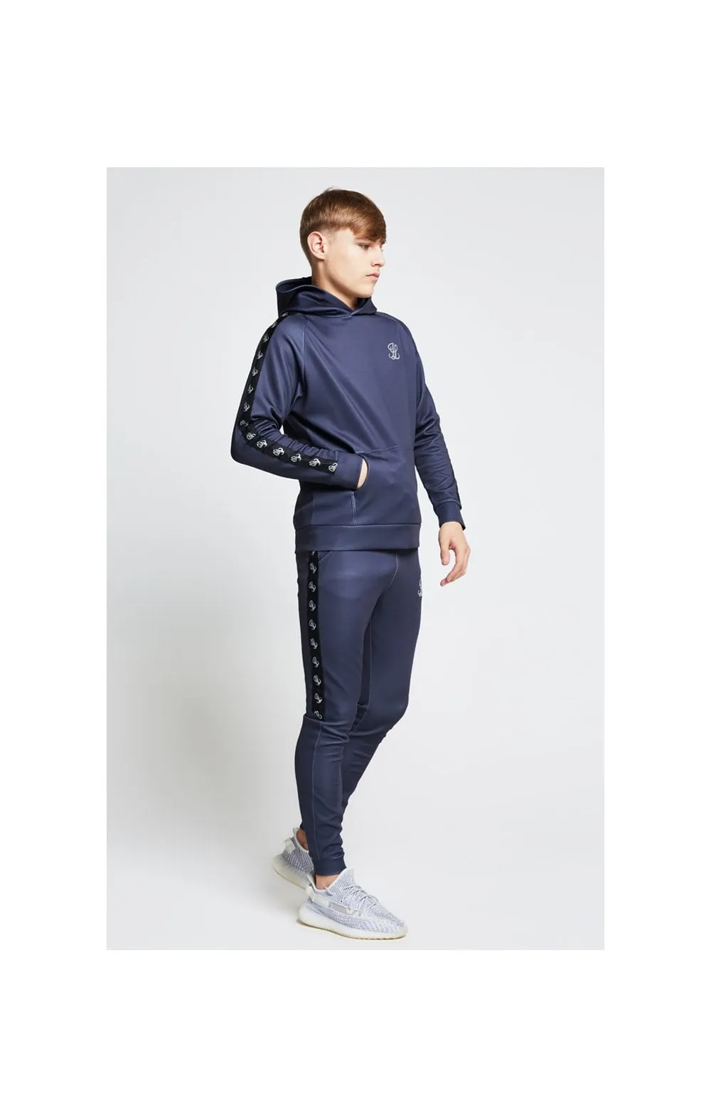 Illusive London Taped Overhead Hoodie - Grey sold by Siksilk product image thumbnail 3