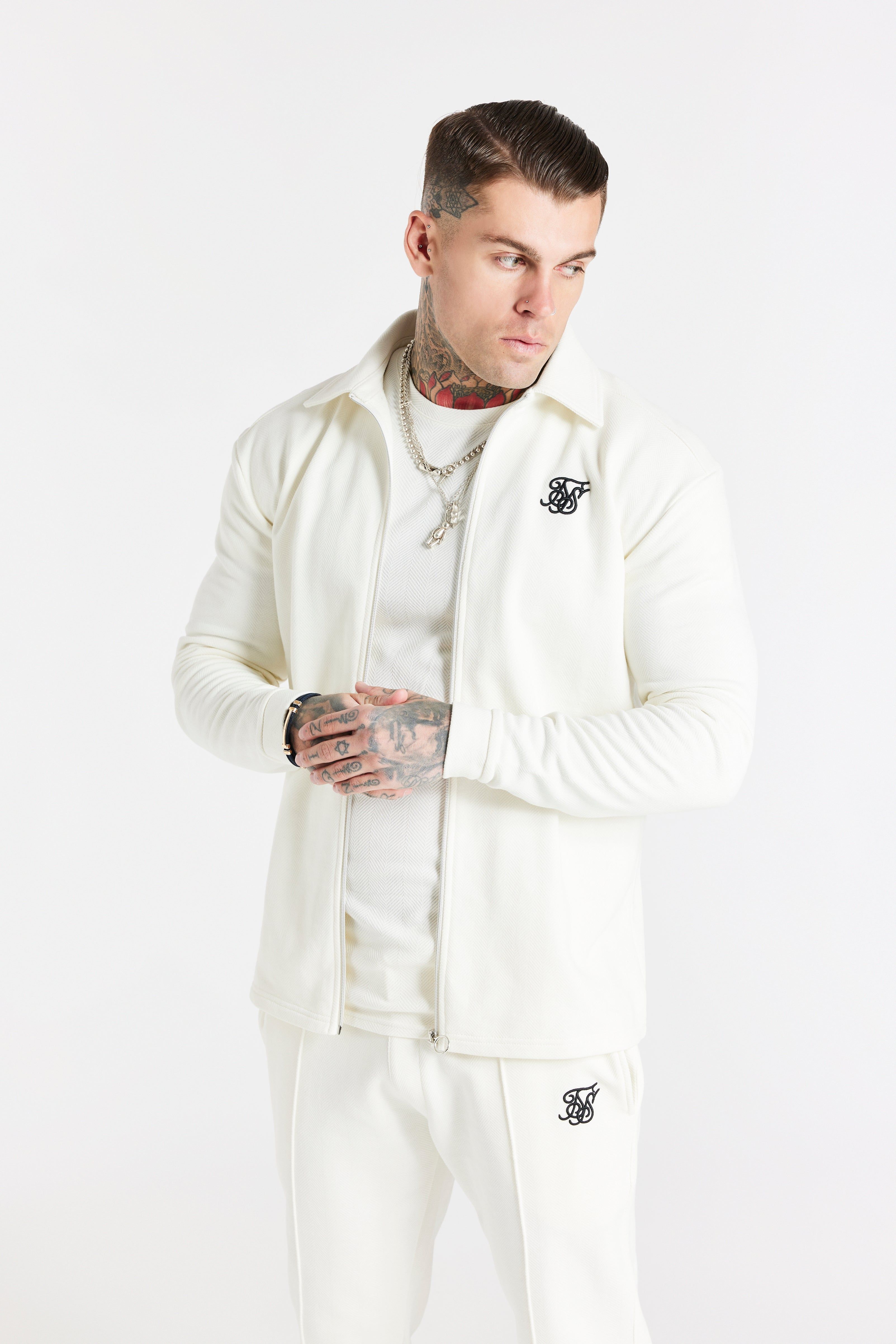 Snow Marl Herringbone Over Shirt sold by Siksilk product image thumbnail 4