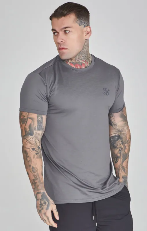 Grey Muscle Fit T-Shirt sold by Siksilk